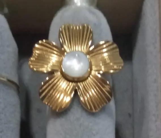Anel Flor de Pérola