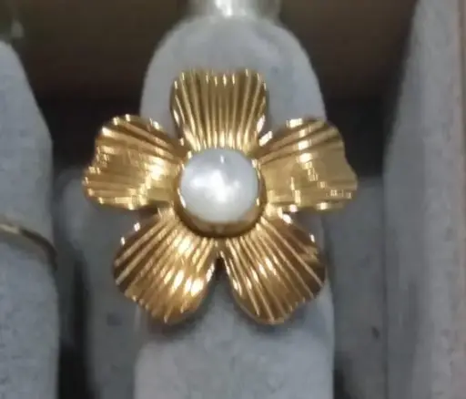 Anel Flor de Pérola